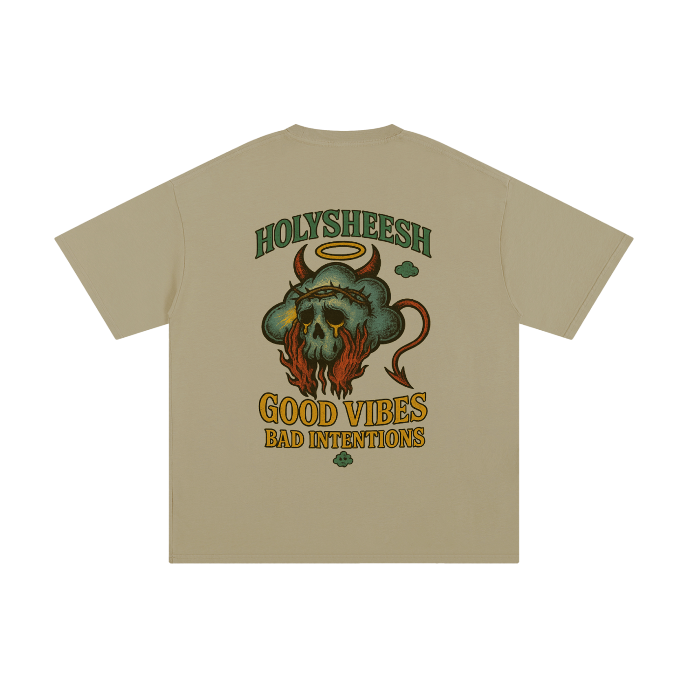 Holy sheesh good vibes bad intentions T-shirt