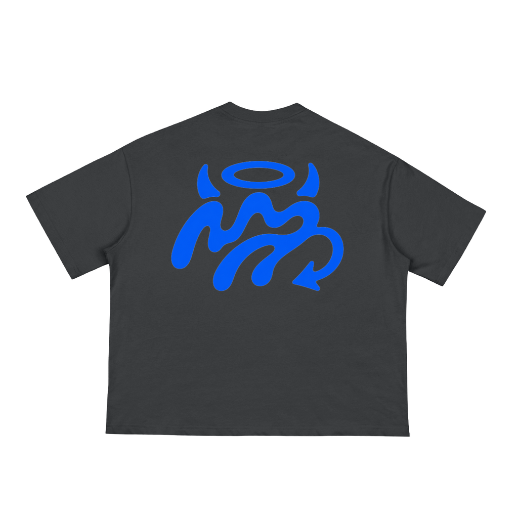 Blue HolySheesh Meltmark Boxy Tee