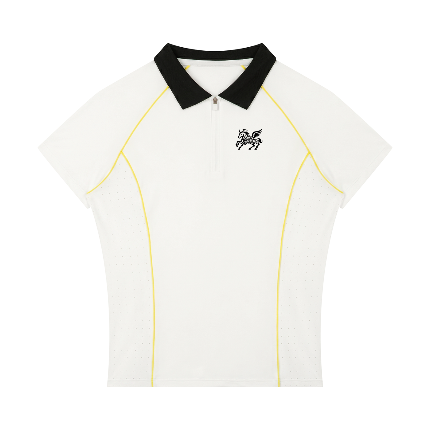 Holysheesh Pegasus Women’s Slim Fit Quarter-Zip Polo Shirt