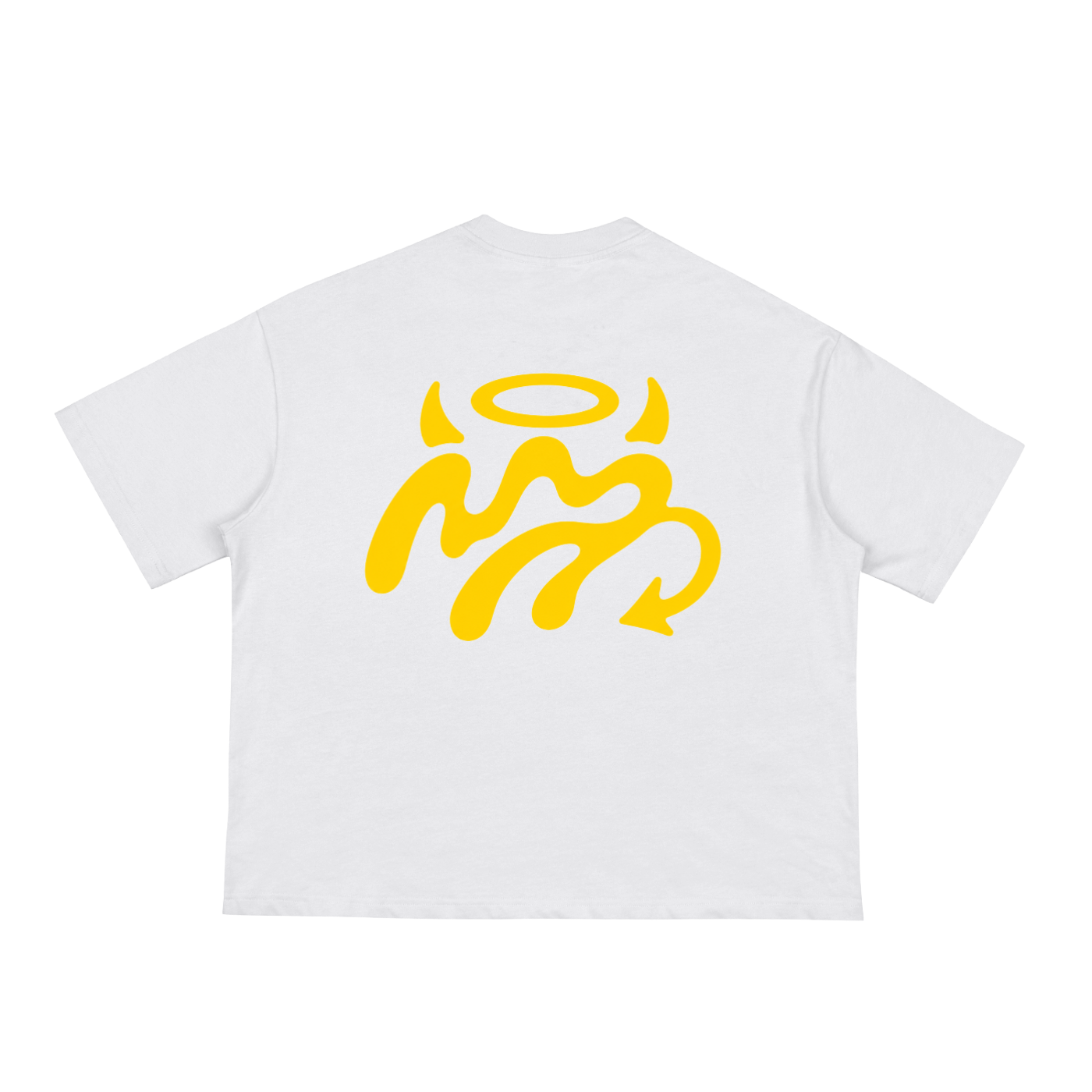 Yellow HolySheesh Meltmark Boxy Tee