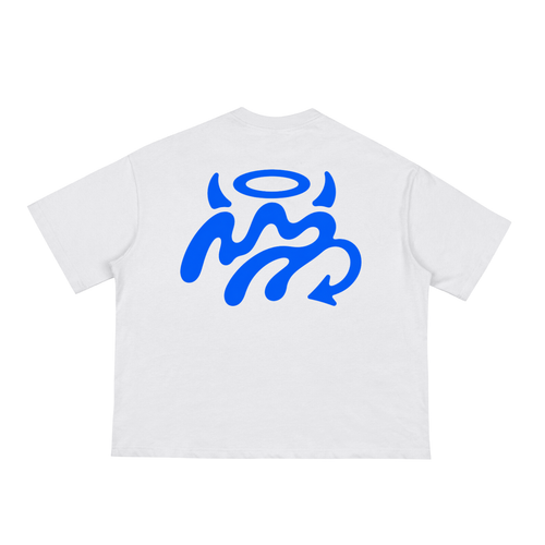 Blue HolySheesh Meltmark Boxy Tee