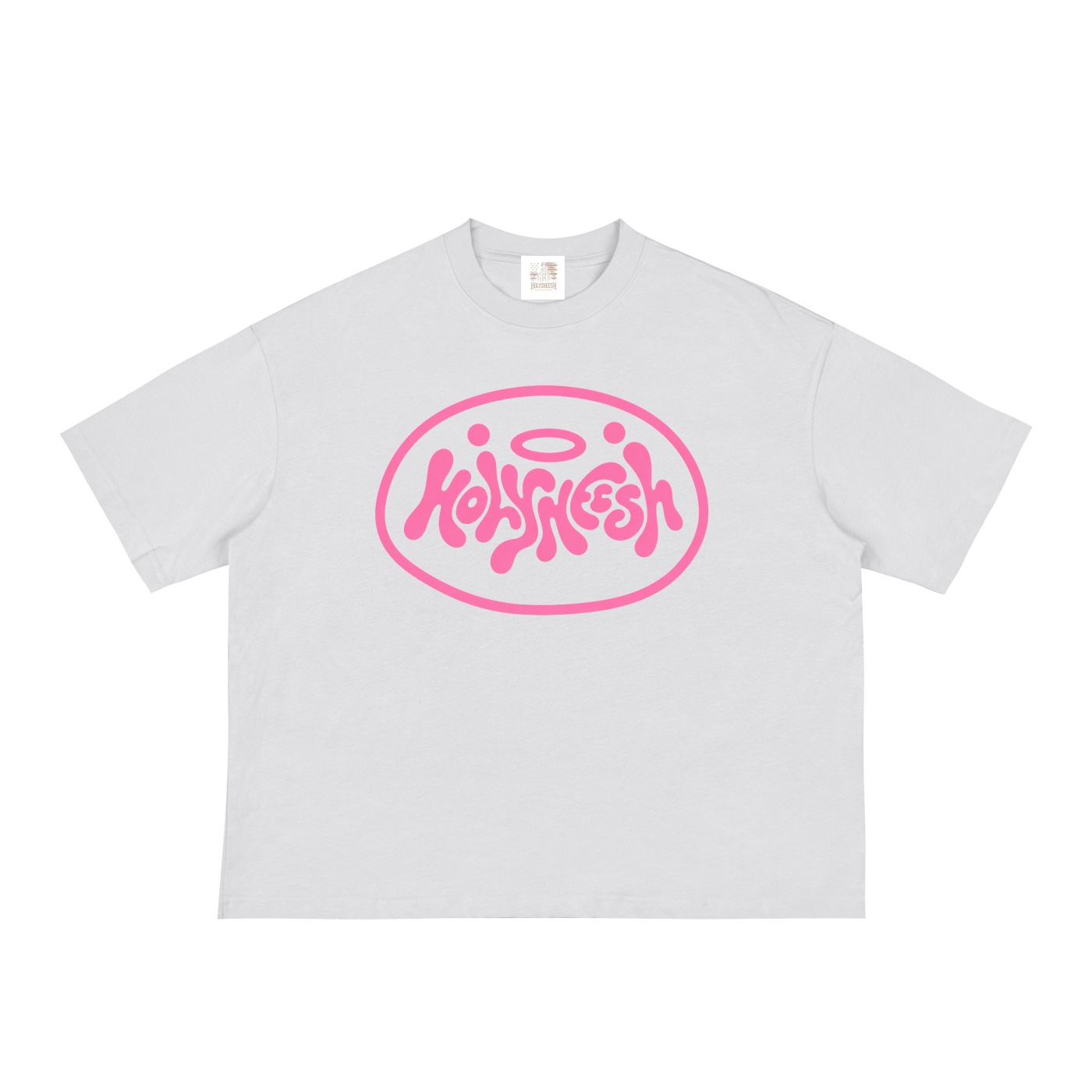 Pink HolySheesh Meltmark Boxy Tee